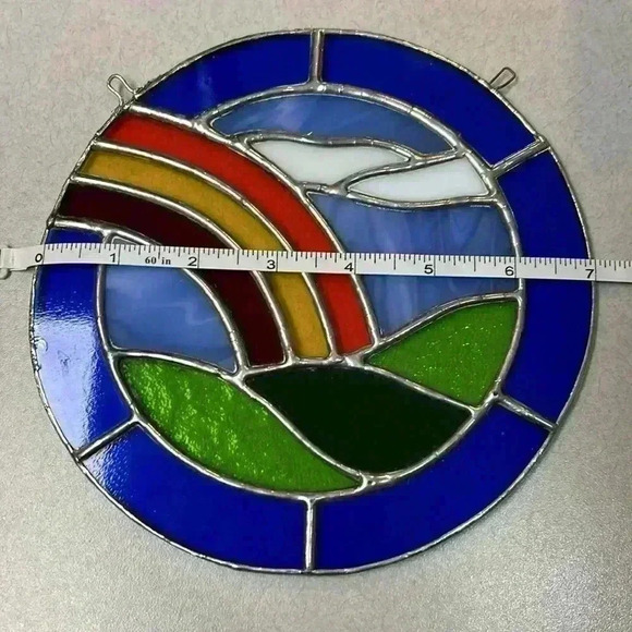 Stained Glass Rainbow Decoration Pride Window Home Art Nature Sunlight Handmade - Picture 6 of 7